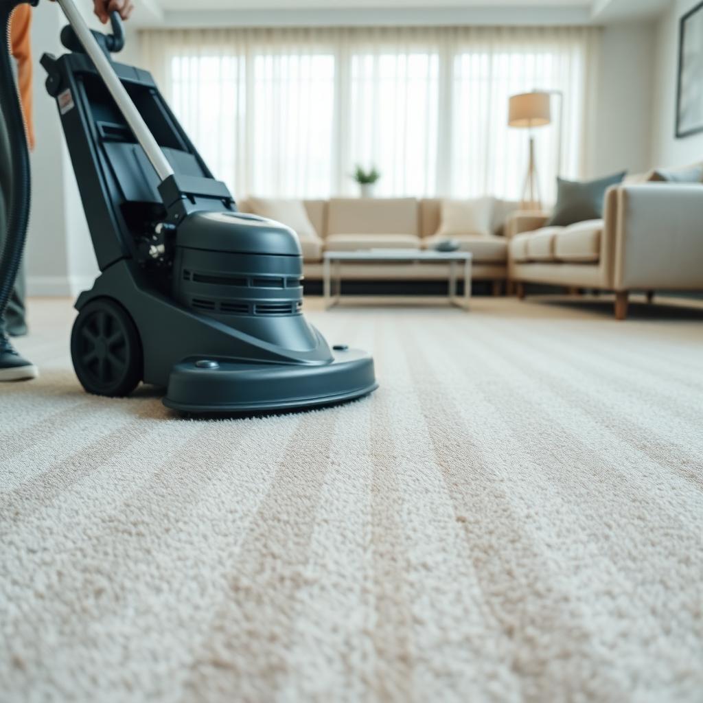 Freshly cleaned carpet